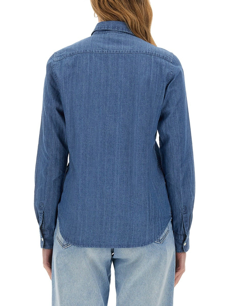Aspesi Women's Denim Shirt Blue Aspesi