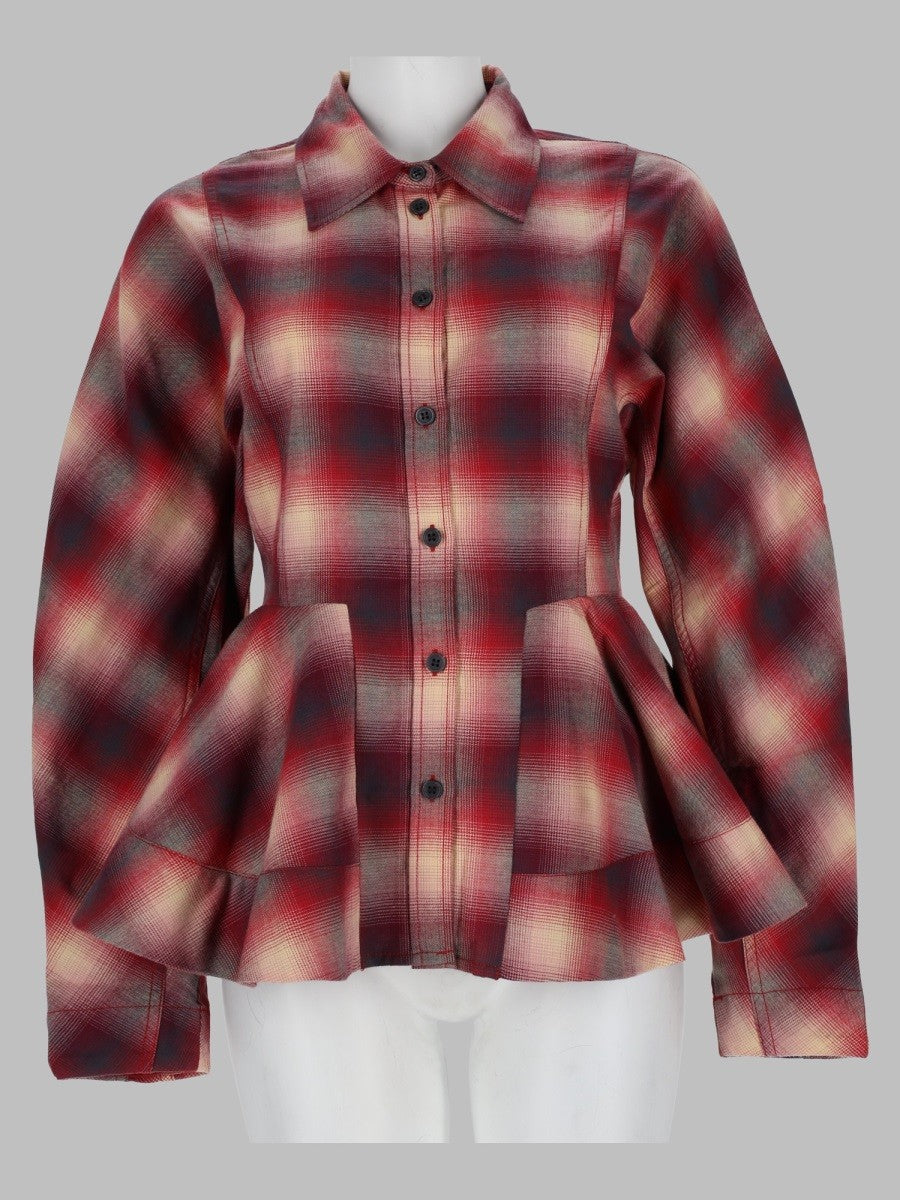 Ganni Women's Camicia in Flanella Di Cotone Multicolor
