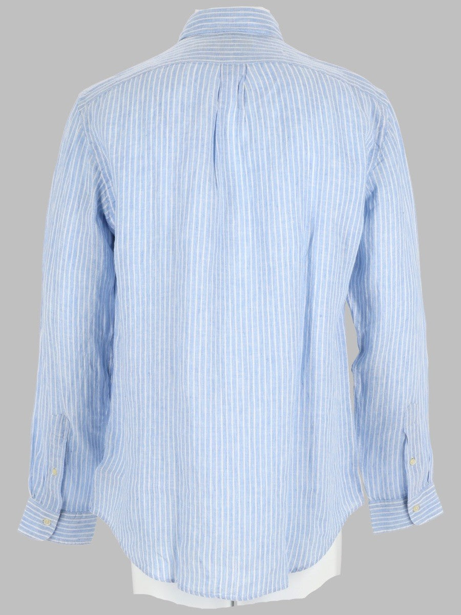 Polo Ralph Lauren Men's Camicia in Lino Blue
