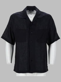 Herno Men's Camicia in Lino Blue