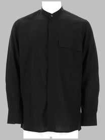 Low Brand Men's Camicia in Lyocell Black