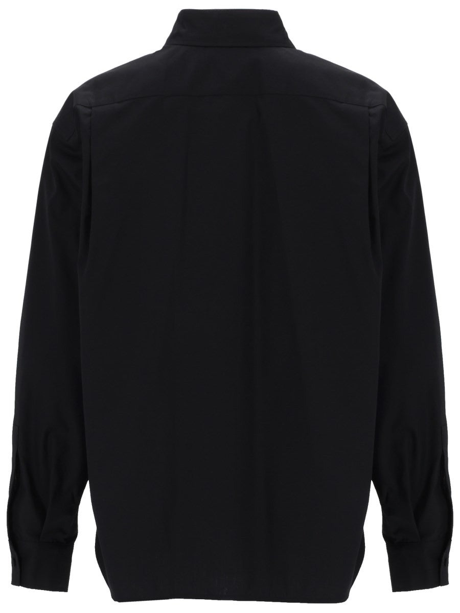 Max Mara Women's Camicia in Popeline DI Cotone Black