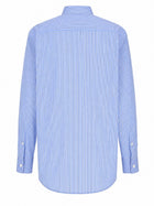 Balenciaga Women's Poplin Technical Ultra Fine Shirt Blue, view 3