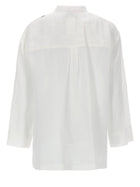 S MAX MARA Women's Puro Linen Shirt White, view 2