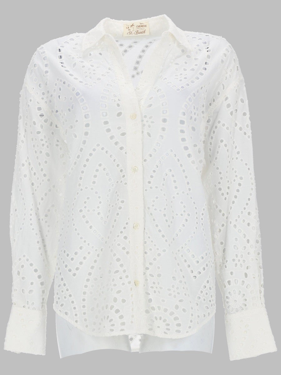 Mc2 Saint Barth Women's Camicia in Sangallo White