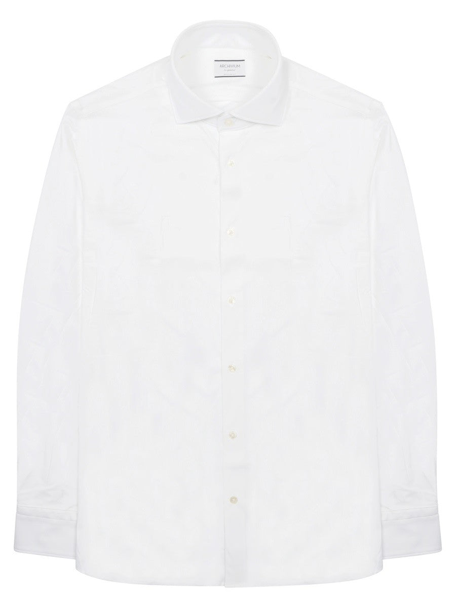 Archivium Be Updated Men's Camicia in Tessuto Tecnico White