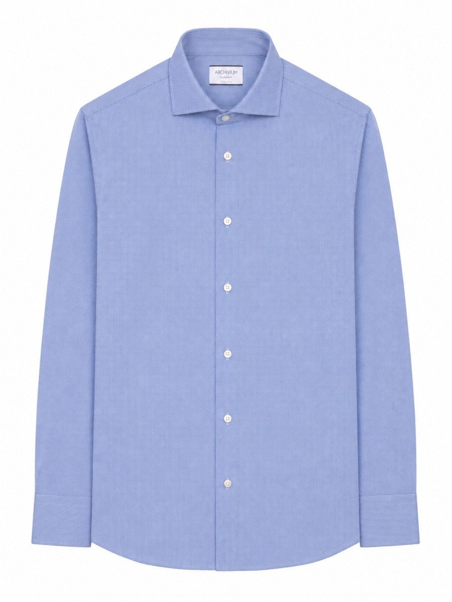 Archivium Be Updated Men's Camicia in Tessuto Tecnico Blue