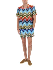 Missoni Men's Camicia in Viscosa Multicolor