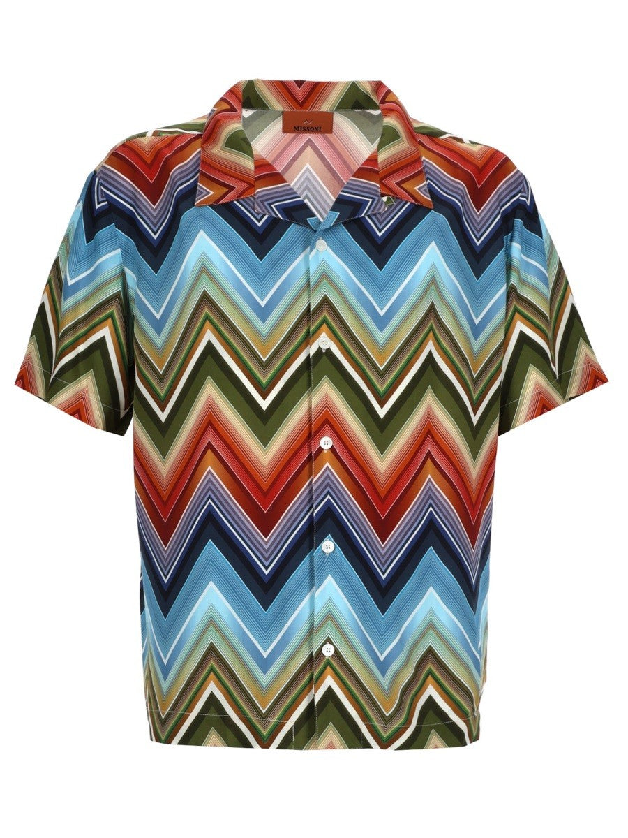 Missoni Men's Camicia in Viscosa Multicolor