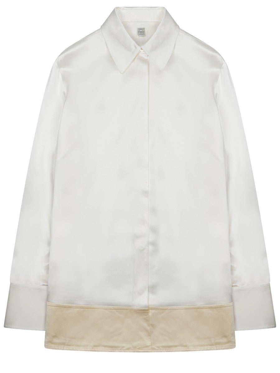 Toteme Women's Camicia in Viscosa White