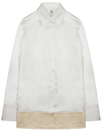 Toteme Women's Camicia in Viscosa White