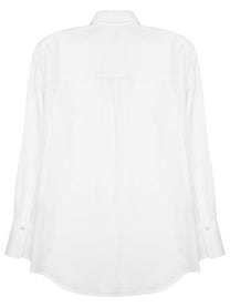 Toteme Women's Camicia Oversize in Cotone Lino White