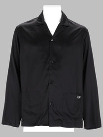 MM6 Maison Margiela Men's Camicia Pigiama in Seta Black
