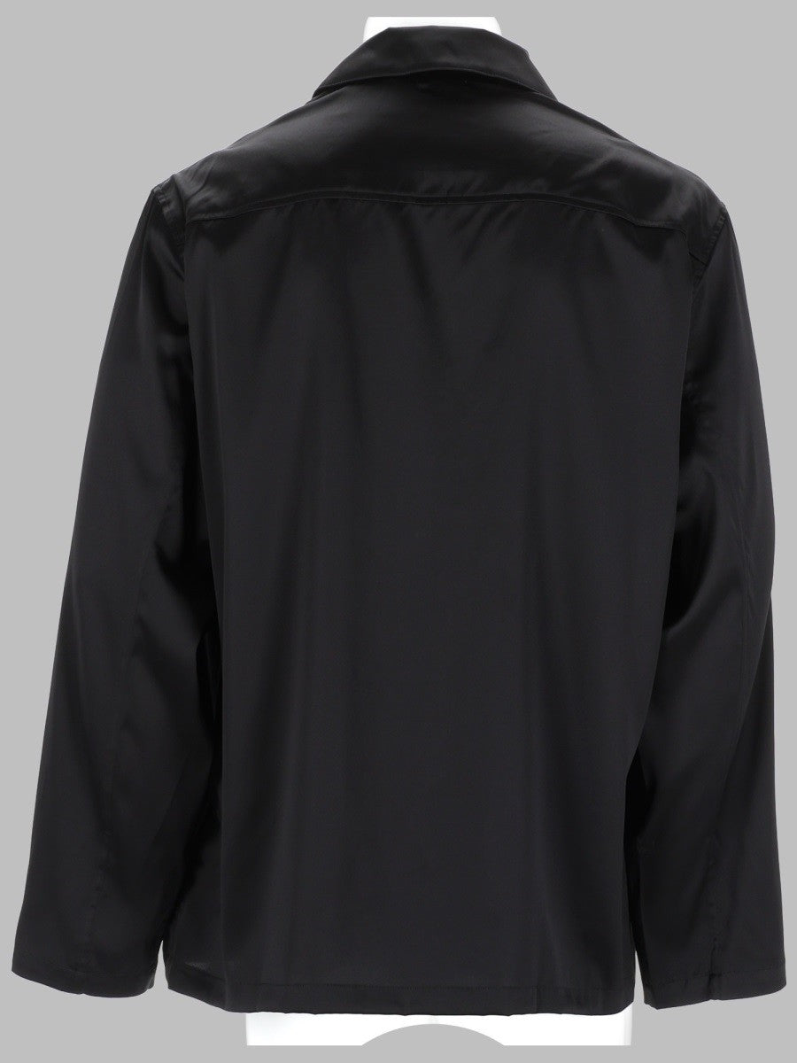 MM6 Maison Margiela Men's Camicia Pigiama in Seta Black