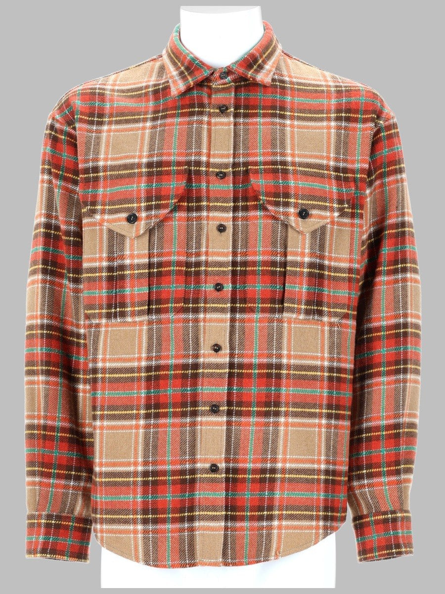 Dsquared2 Men's Camicia Plaid Military Beige