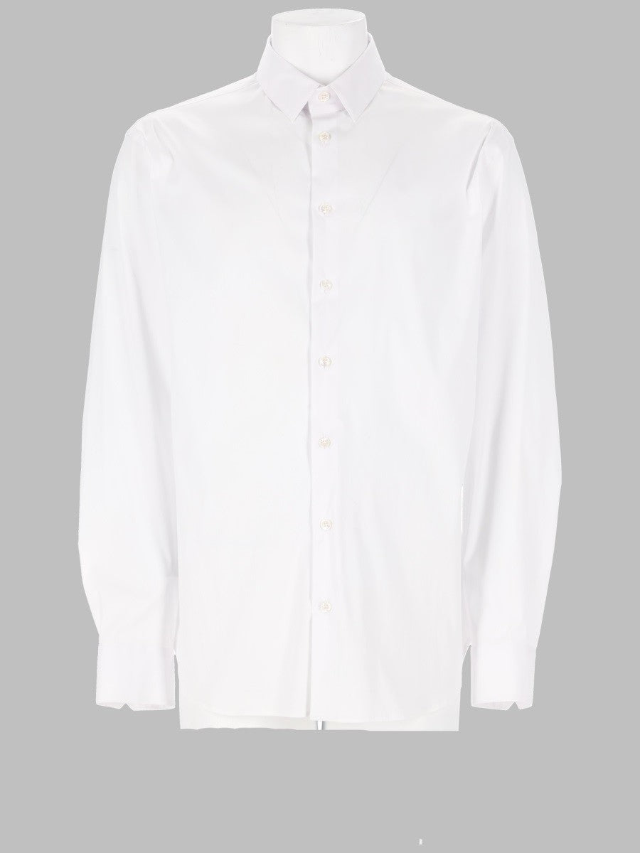 Giorgio Armani Men's Camicia Slim Fit in Popeline DI Cotone White