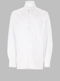 Giorgio Armani Men's Camicia Slim Fit in Popeline DI Cotone White