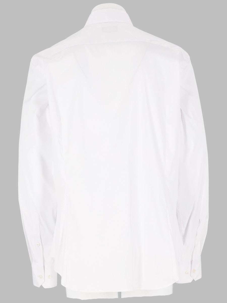 Giorgio Armani Men's Camicia Slim Fit in Popeline DI Cotone White
