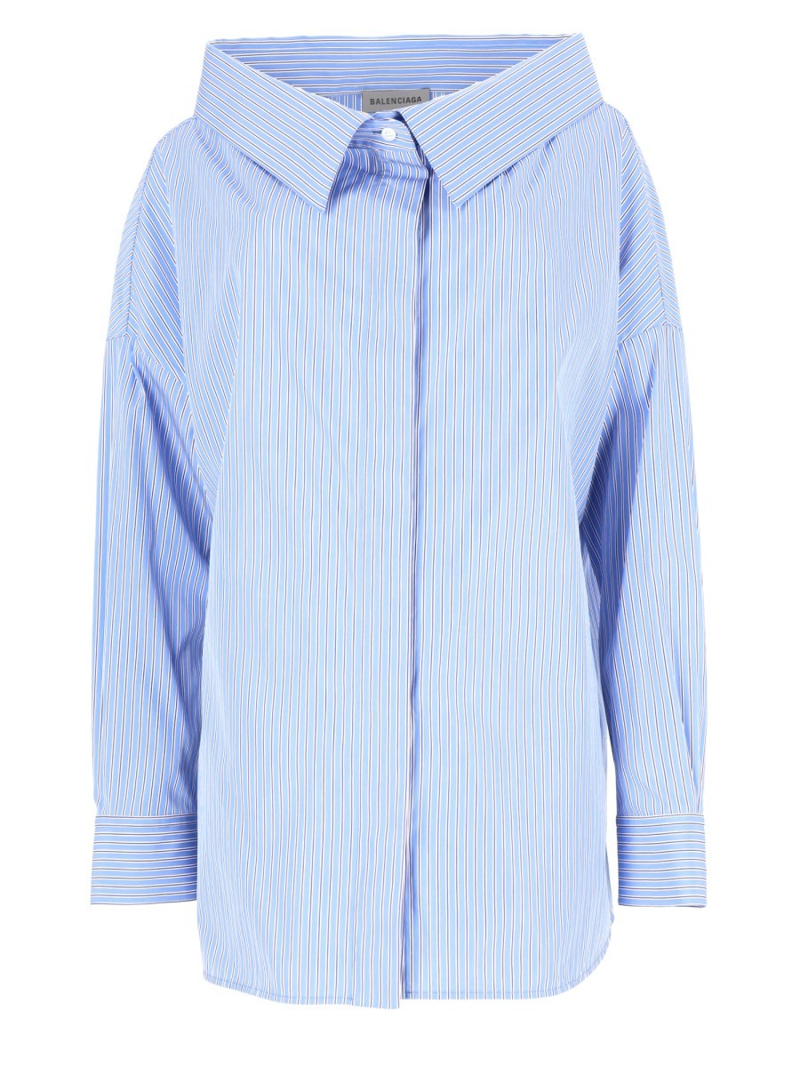 Balenciaga Women's Stola Shirt Blue