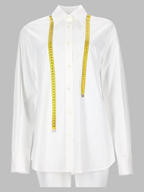Moschino Women's Camicia Tailoring Tape White