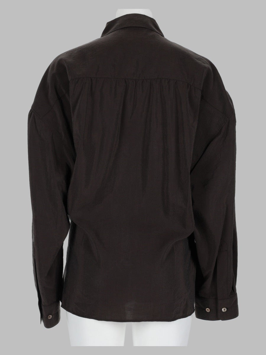 Lemaire Women's Camicia Twisted in Seta Brown