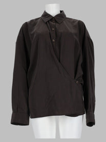 Lemaire Women's Camicia Twisted in Seta Brown