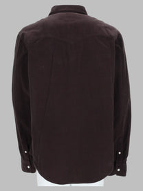ISABEL MARANT Men's Camicia Vasco in Cotone Brown