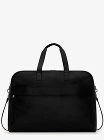Saint Laurent Men's Camp Leather Travel Bag Black