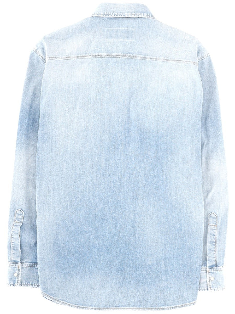 Dsquared2 Men's Canadian Vintage Shirt Blue Dsquared2