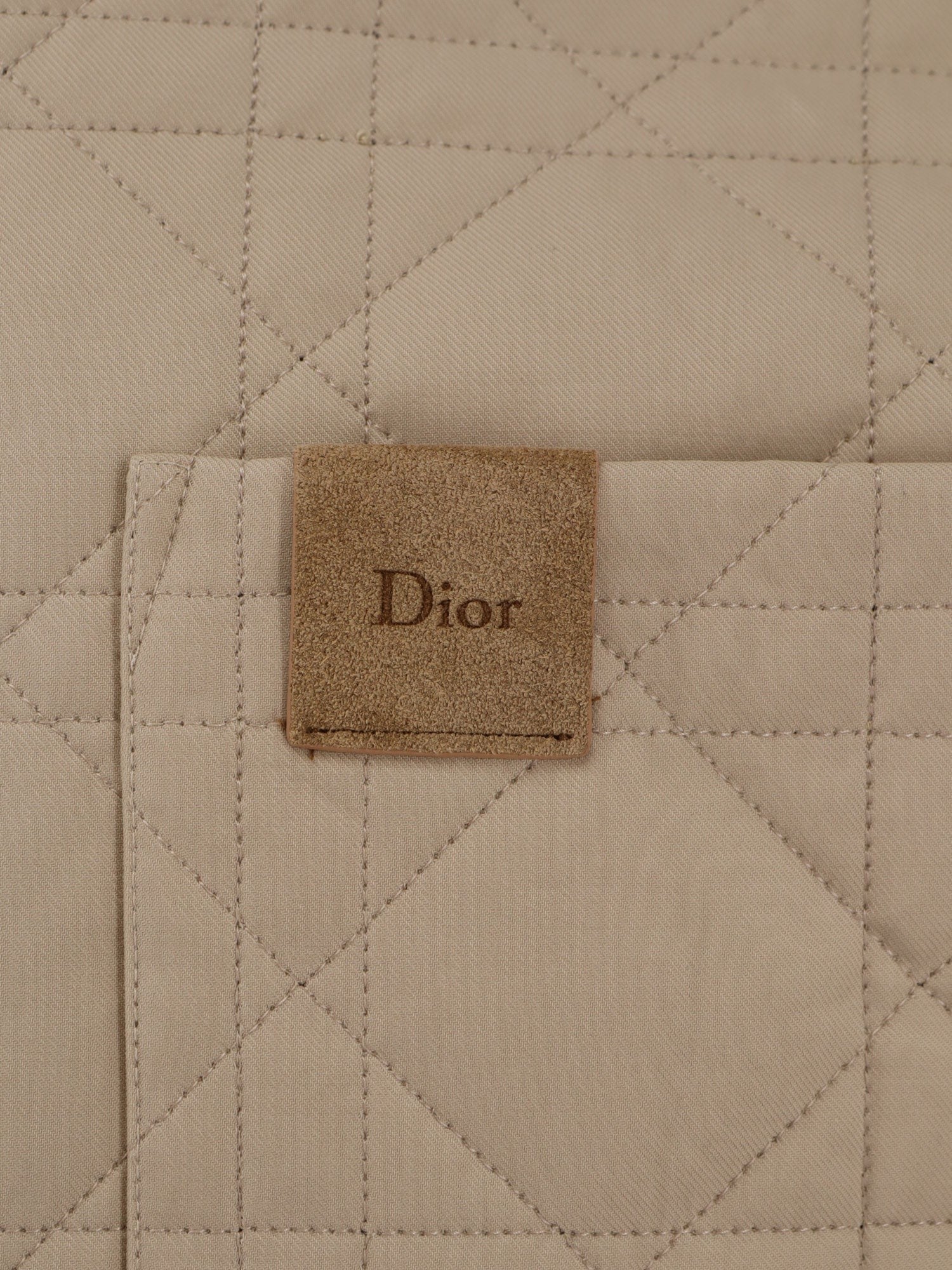 Dior Men's Cannage Overshirt Jacket Beige Dior