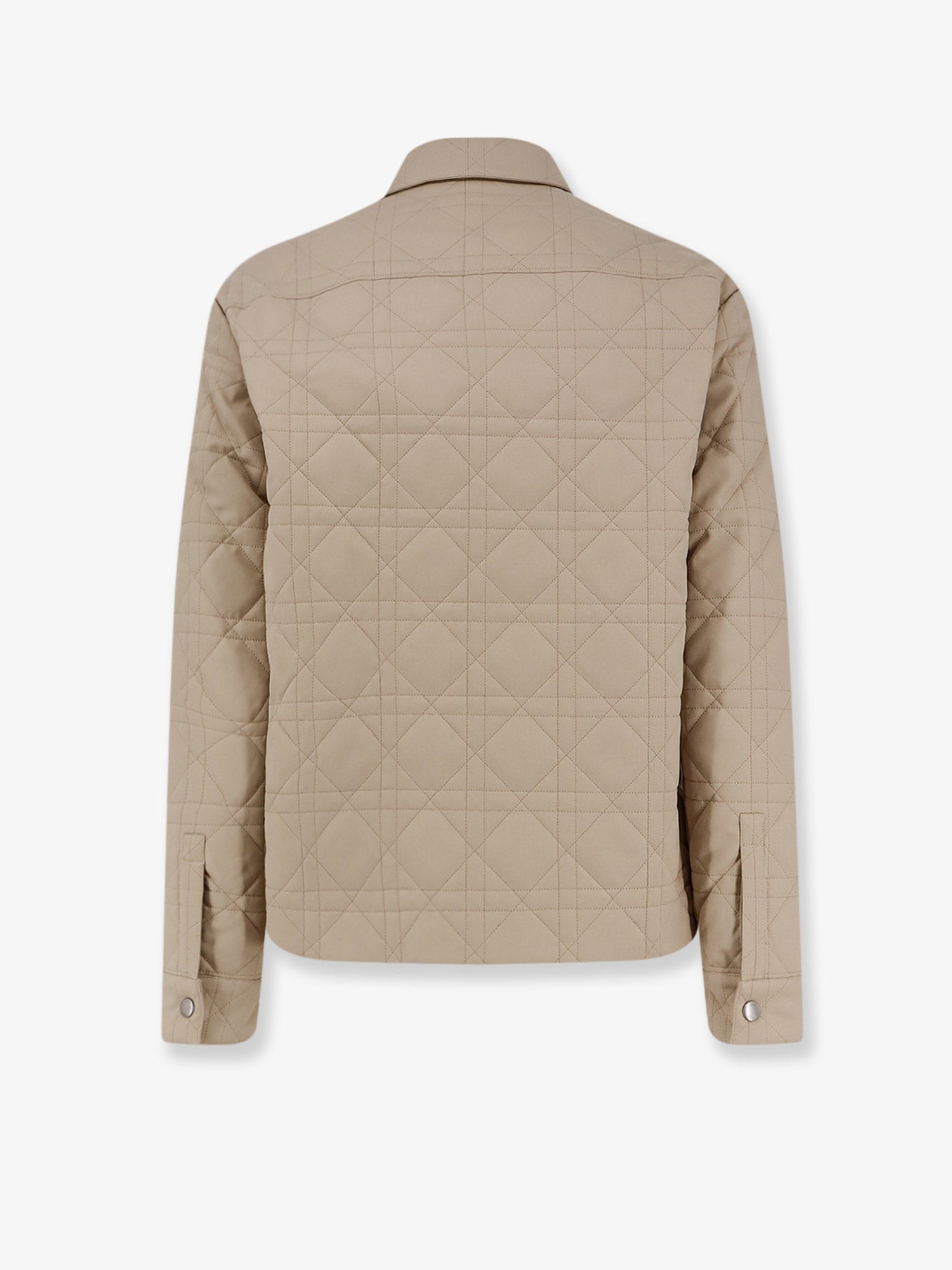 Dior Men's Cannage Overshirt Jacket Beige Dior