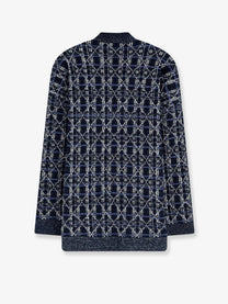 Dior Women's Cannage Oversize Cardigan Pattern