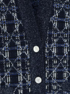 Dior Women's Cannage Oversize Cardigan Pattern, view 3
