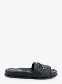 Dior Women's Cannage Quilted Leather Sandals Black