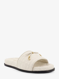 Dior Women's Cannage Quilted Leather Sandals White