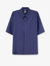 Dior Men's Cannage Silk and Lyocell Shirt Blue