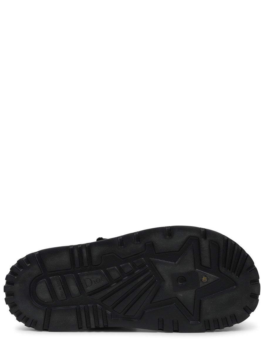 Dior Women's Cannage Tweed Sandal Multicolor