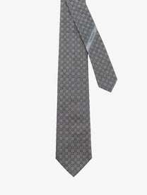 Ferragamo Men's Cannes Silk Tie Grey