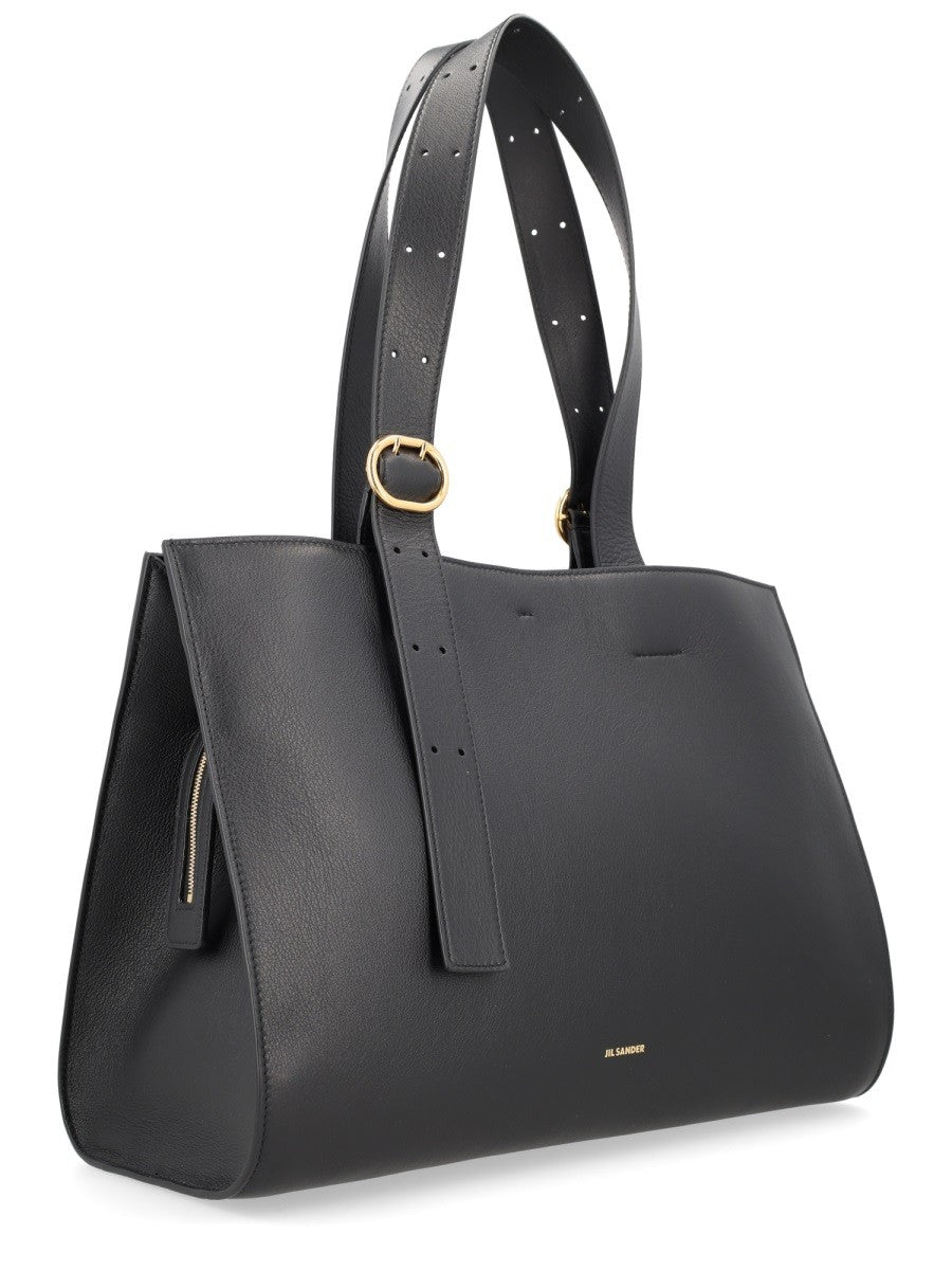 Jil Sander Women's Cannoli Tote Bag Black