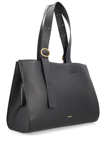 Jil Sander Women's Cannoli Tote Bag Black