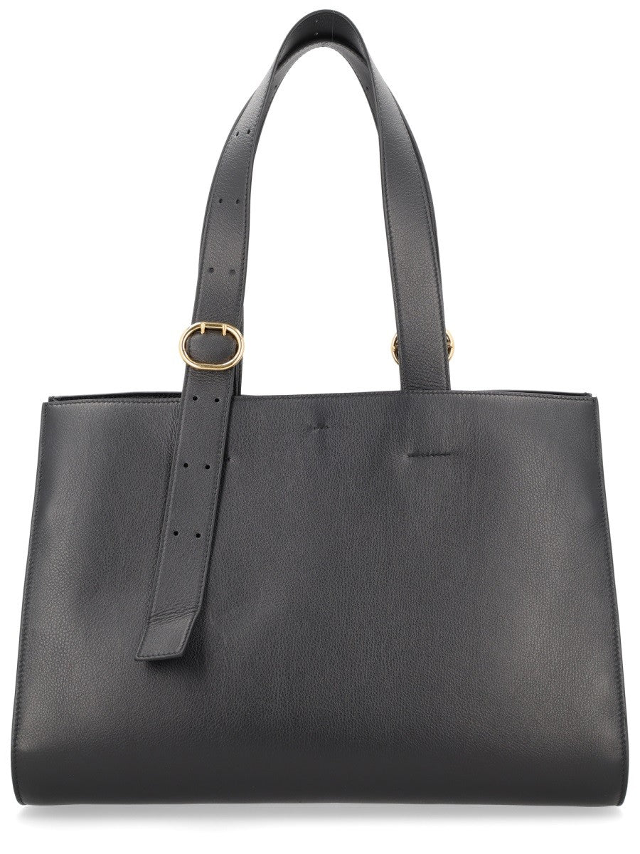 Jil Sander Women's Cannoli Tote Bag Black