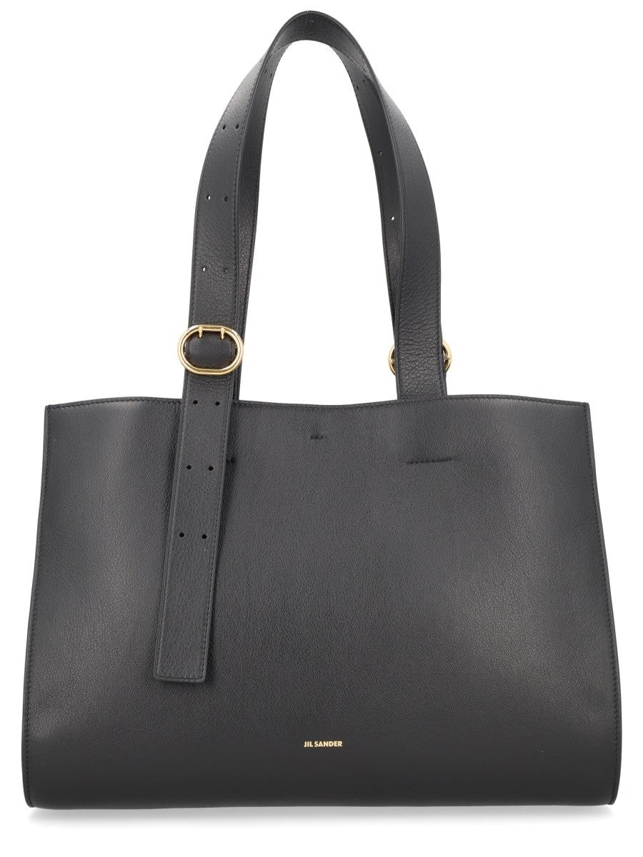 Jil Sander Women's Cannoli Tote Bag Black