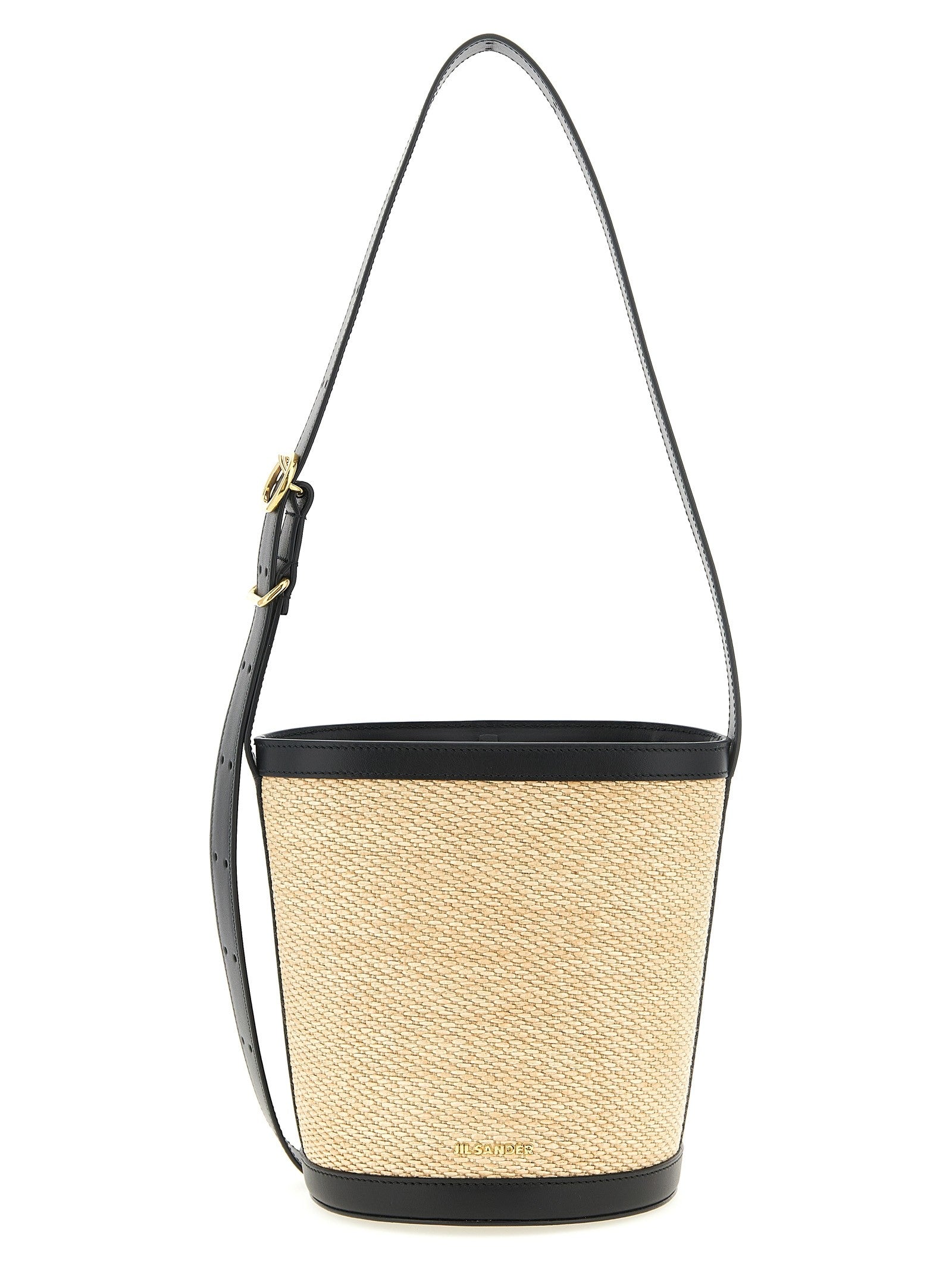 Jil Sander Cannolo Bucket Bag Gold