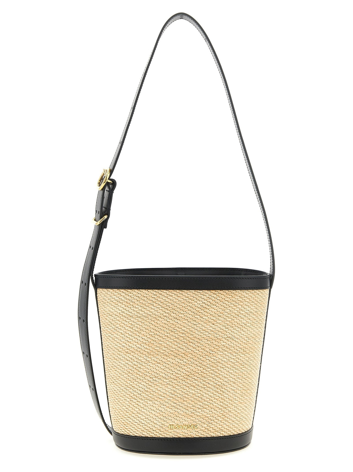 Jil Sander Cannolo Bucket Bag Gold