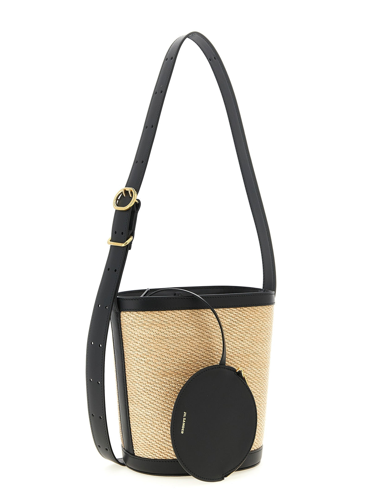 Jil Sander Cannolo Bucket Bag Gold