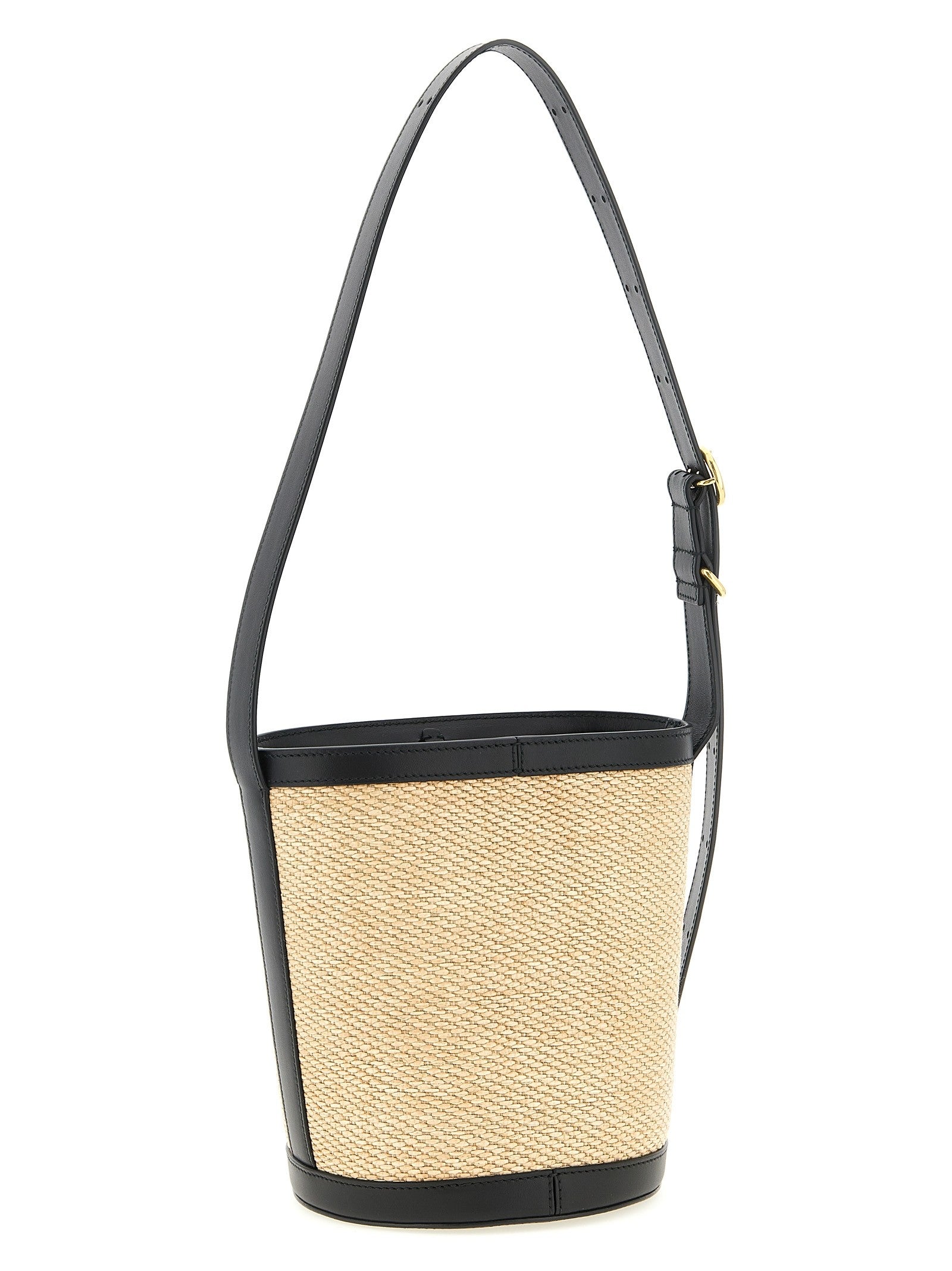 Jil Sander Cannolo Bucket Bag Gold