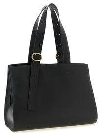 Jil Sander Cannolo Shopping Bag Black