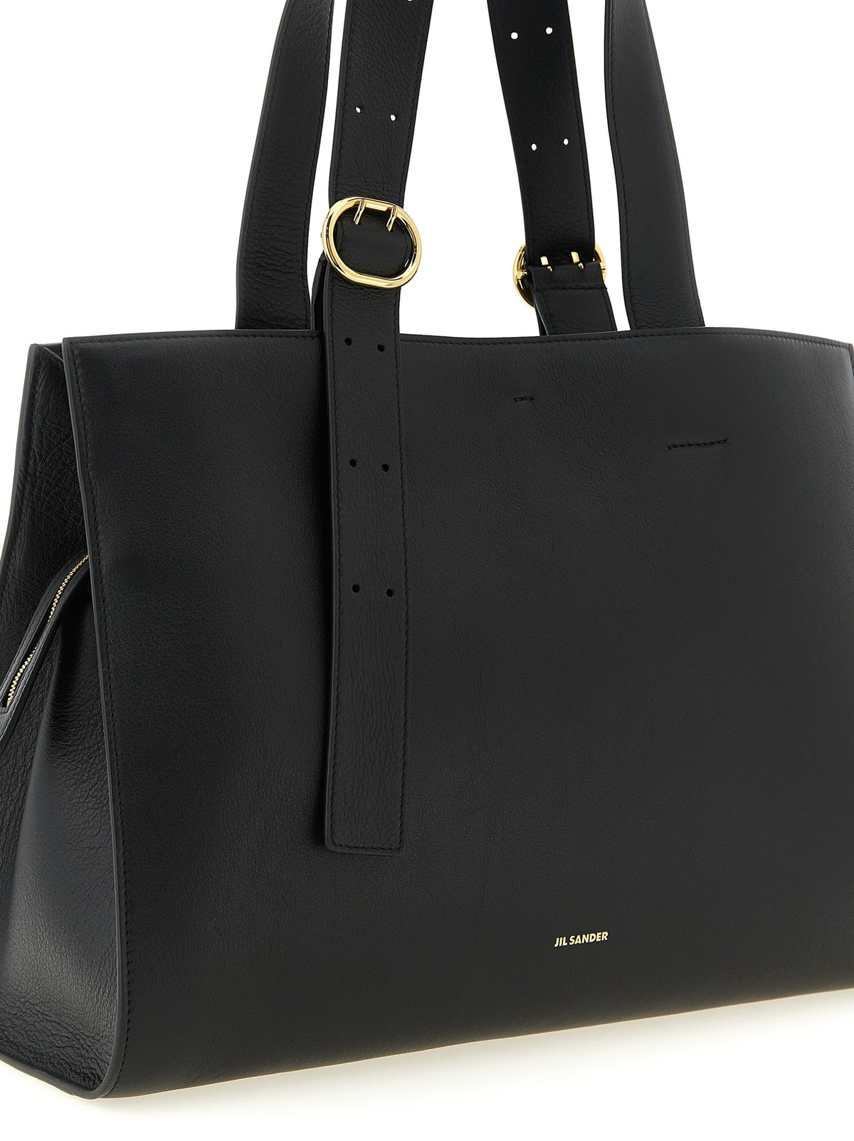 Jil Sander Cannolo Shopping Bag Black, view 3