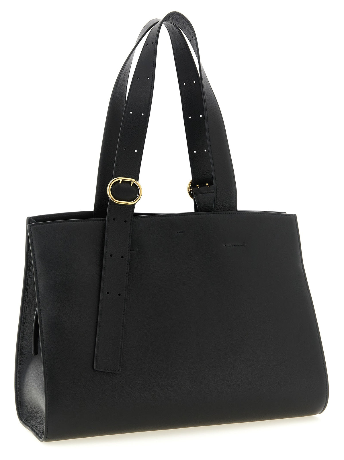 Jil Sander Cannolo Shopping Bag Black, view 2