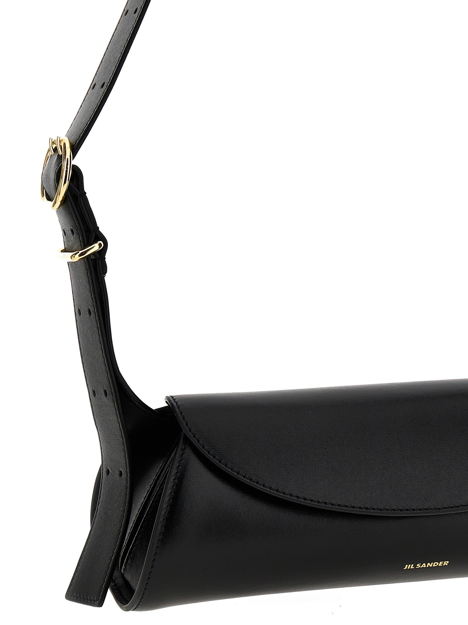 Jil Sander Cannolo Small Shoulder Bag Black